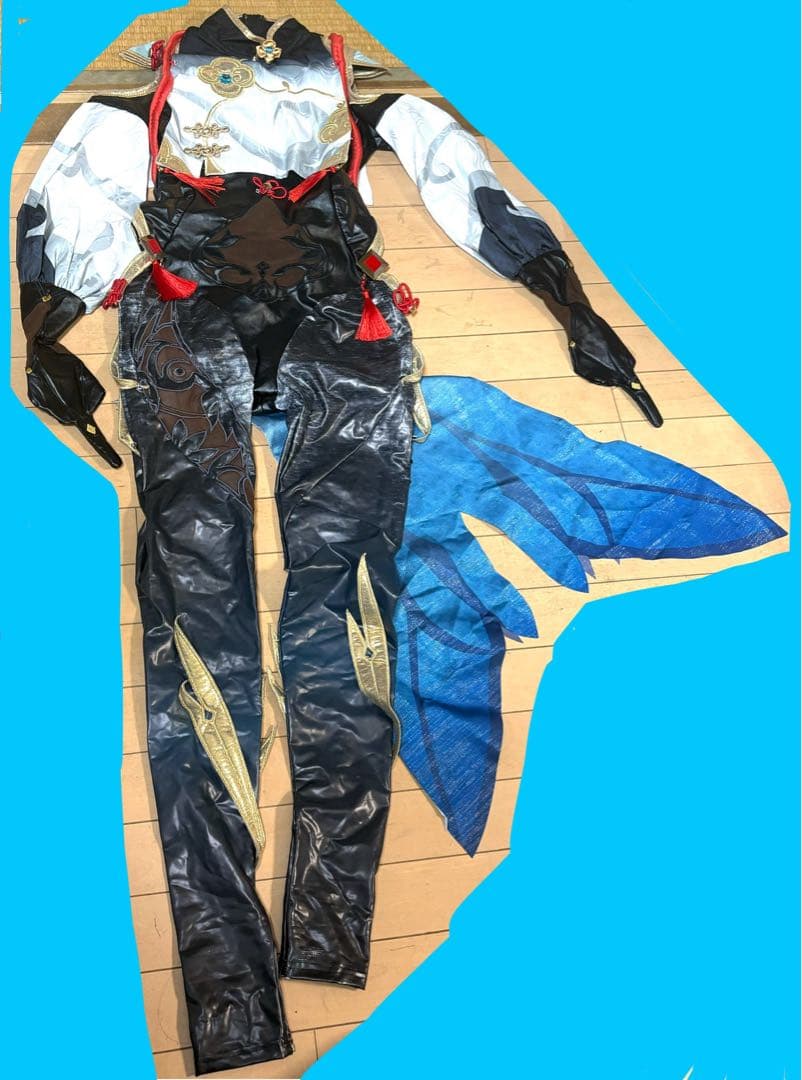 r*i様 【即コス可能】【三分妄想】原神 申鶴 コスプレ衣装 靴 ウィッグ 武器