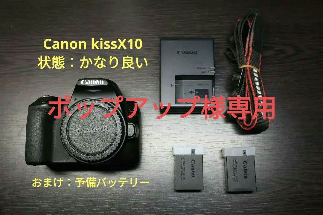 【ポップアップさま専用】Canon EOS kissX10 ボディのみ