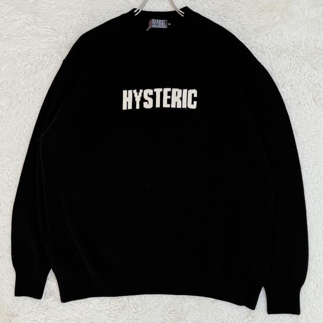 美品XL/人気完売●ヒステリックグラマー メガネ ヒスガール 綿ニット