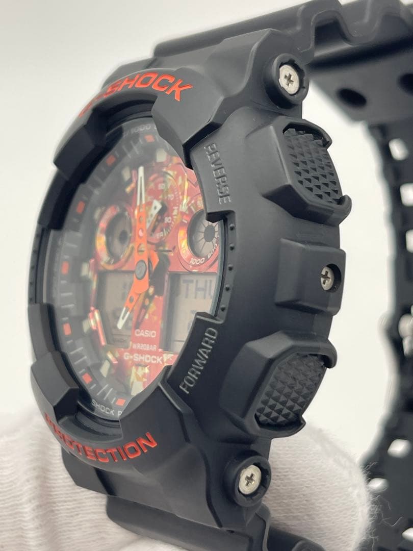 美品 G-SHOCK GA-100TAL-1AJR 京紅葉 カシオ