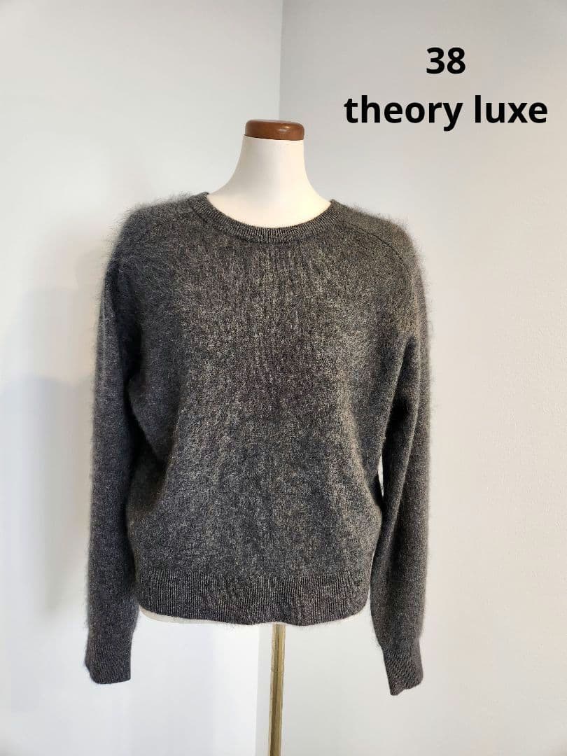 今季2WAYセオリーリュクスカシミヤニット&カーディガン38サイズ　チャコール