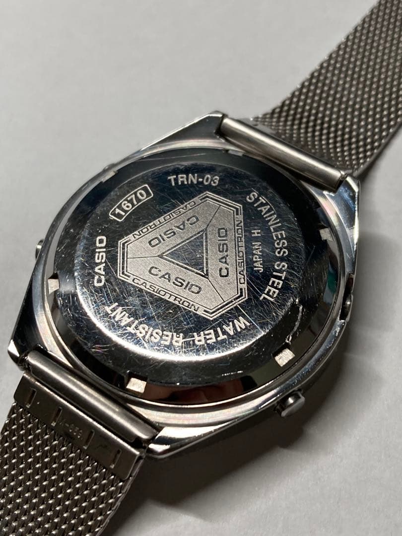 【稼働品】CASIO CASIOTRON TRN-03 グリーン