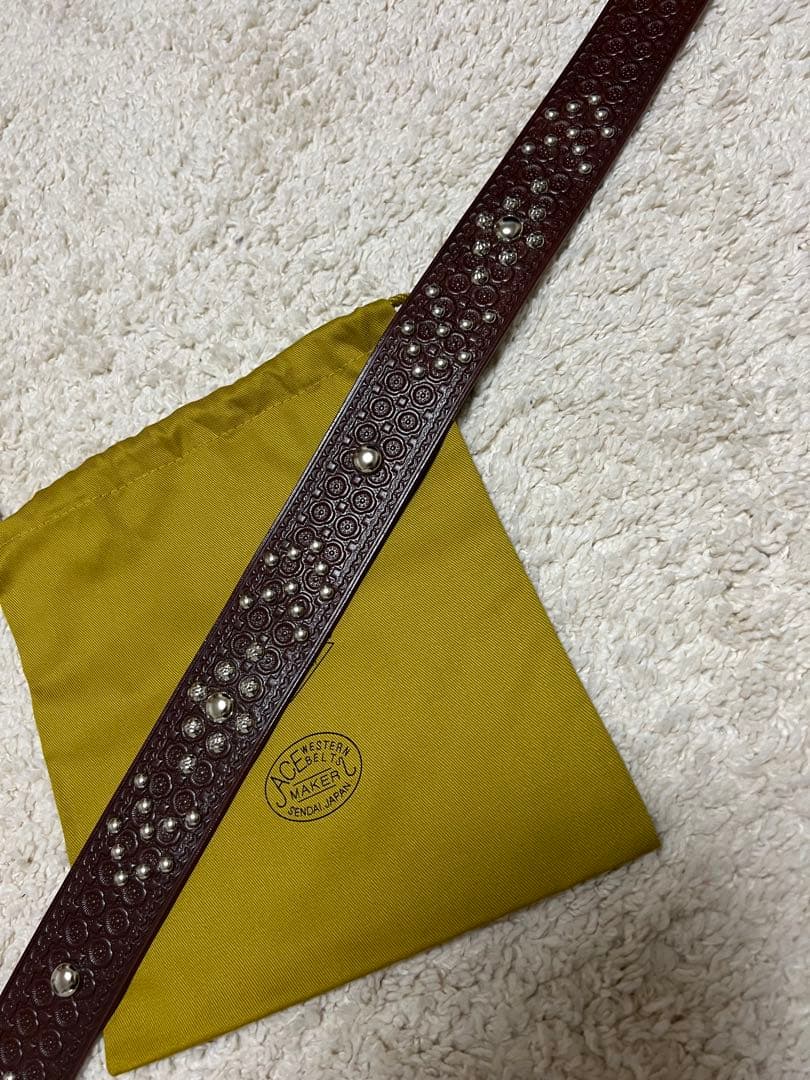 小物 atlast&co STUDS BELT ACE WESTERN BELT 32