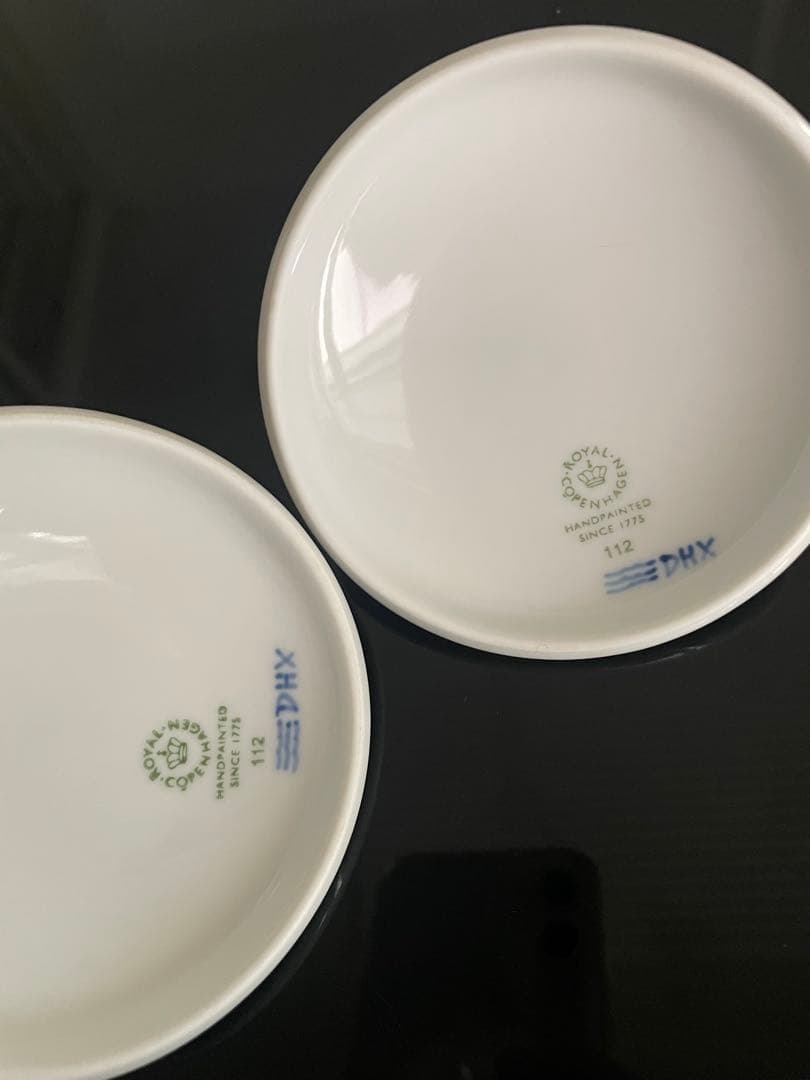 【新品】ロイヤルコペンハーゲン　ブルーパルメッテ 蓋つきカップ&ソーサー 4客