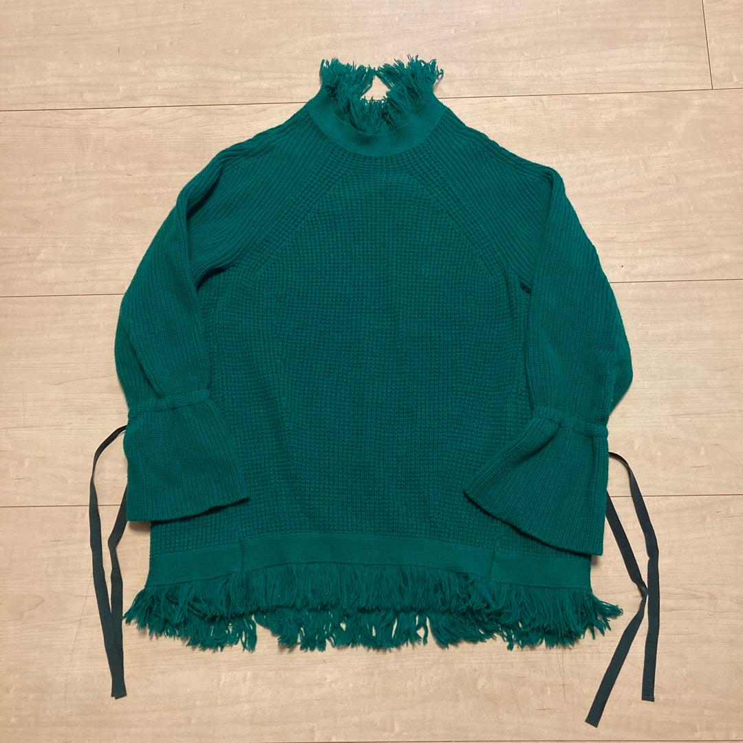 値下げ！sacai フリンジニット　完売品！