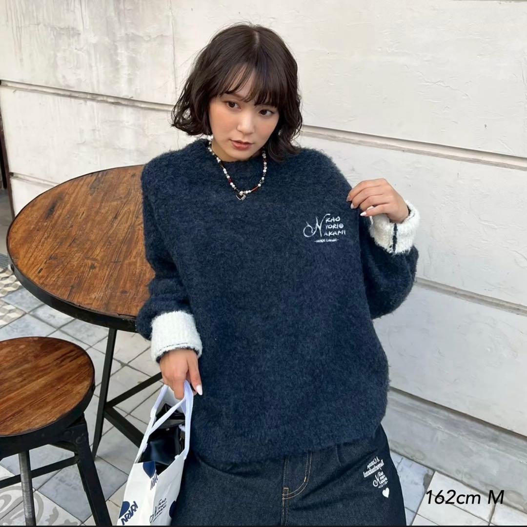 【完売品・新品】kaoyorinakami ネイビーMサイズ