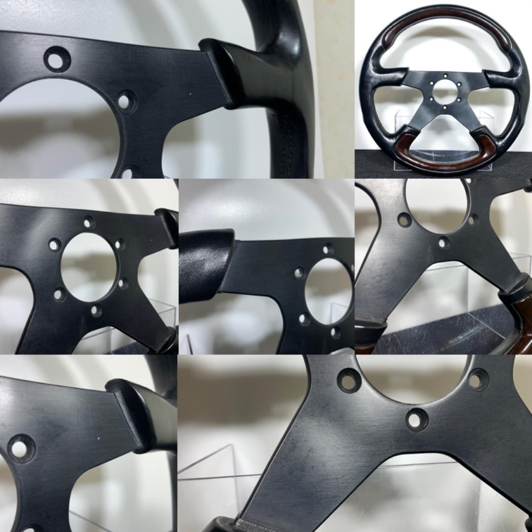 ヴェローナ ビクトリア レザー ウッド コンビステアリング ホーンボタン付