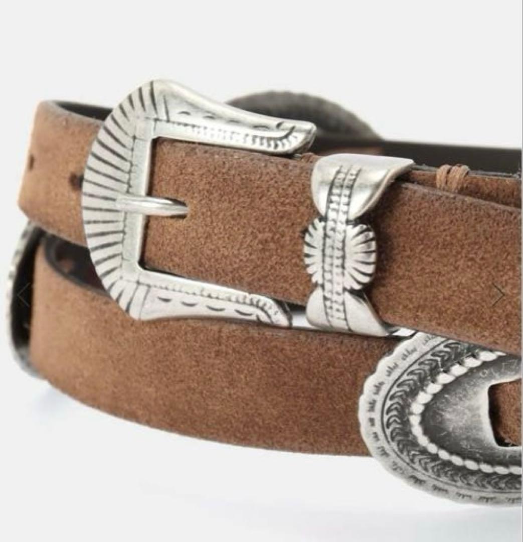 【PUNTOVITA/プントヴィータ】CONCHO ベルト（SUEDE）　新品