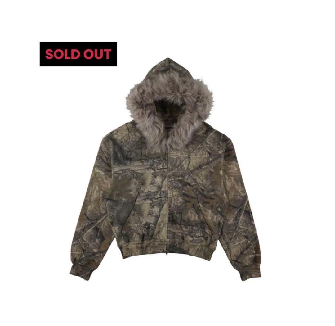 トップス 9/S PROJECT FUR ZIP HOODIE - REALTREE