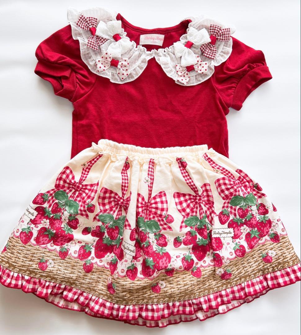 シャーリーテンプル トップス100 スカパン いちご イチゴ バスケット