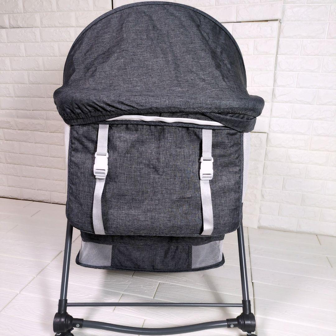 ◎美品◎　UBRAVOO ベビーベッド 折りたたみ式　キャスター付き