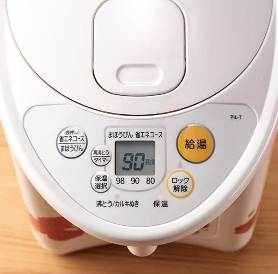 タイガー公式限定 電気ポット 2L とく子さん レトロ ポピー タイガー魔法瓶