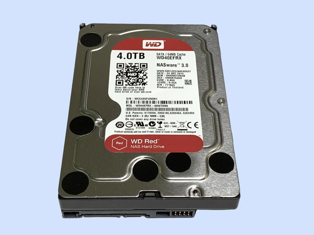 外付けハードディスク・ドライブ M9270 Western Digital Red 4TB WD40EFRX