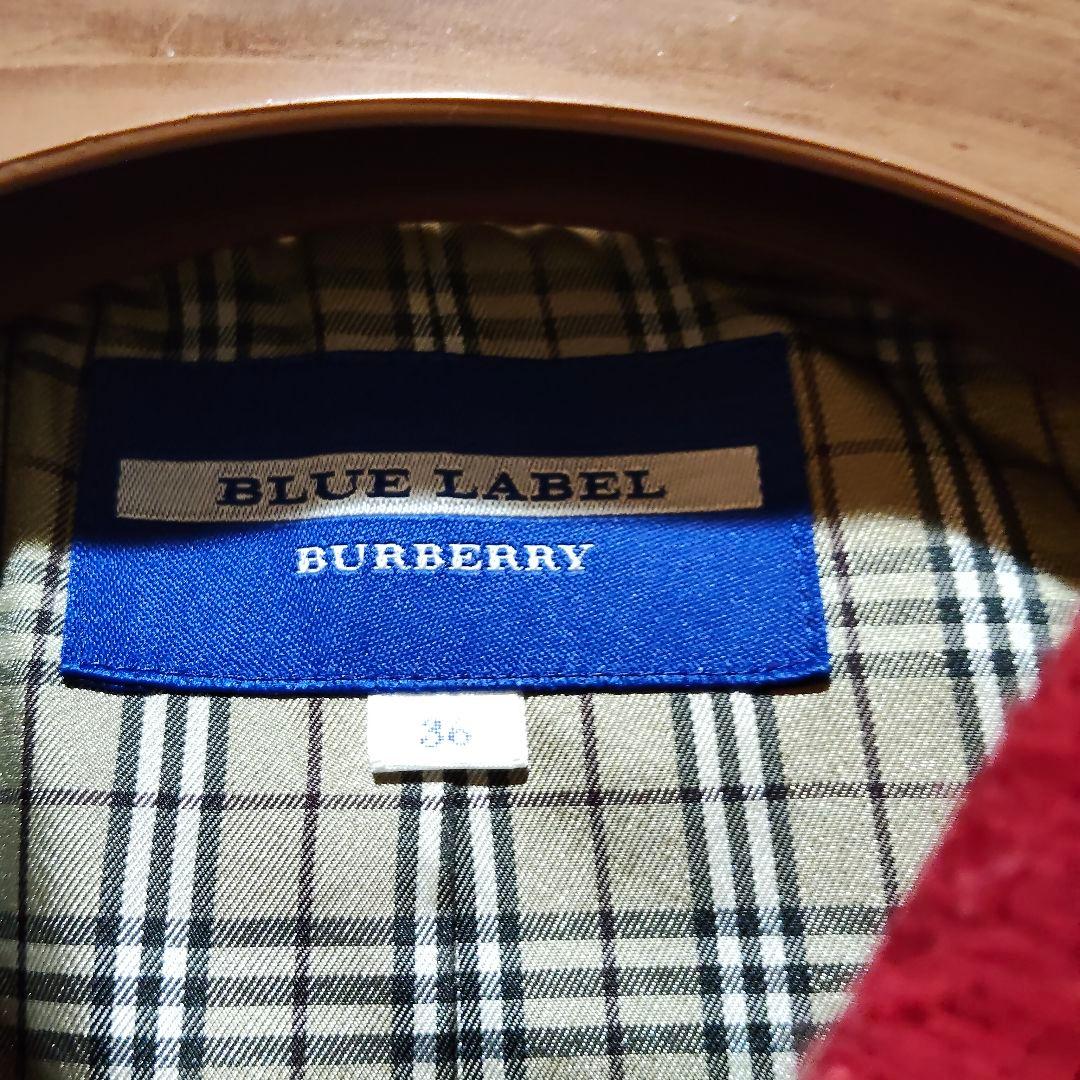 人気 バーバリー ブルーレーベル ダッフルコート ショート丈 ノバチェック