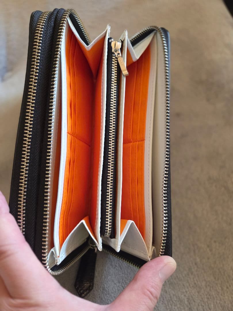 CASTELBAJACダブルzipラウンドファスナーウォレット