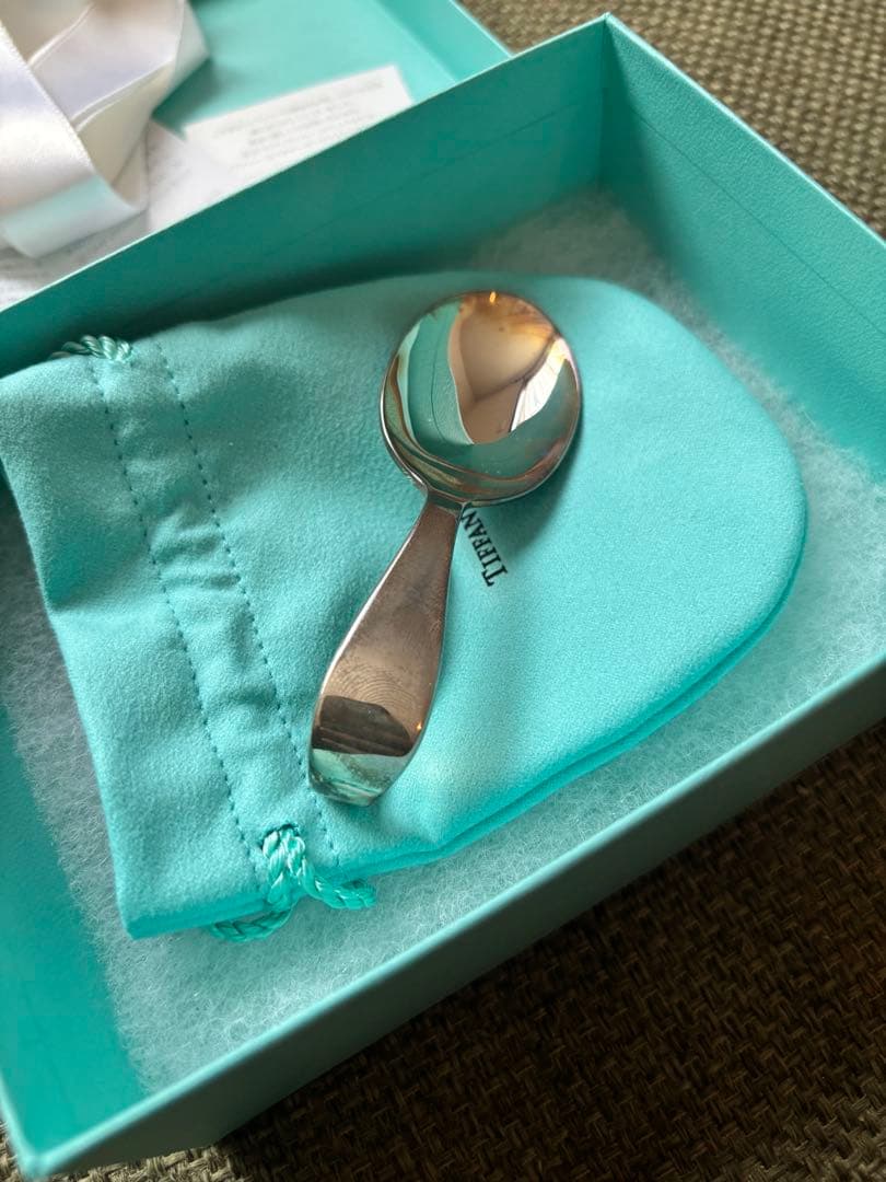 【未使用】ティファニー ベビースプーン 専用ポーチ付き