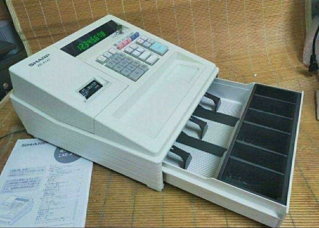 シャープレジスター　XE-A147　PC連携売上管理フル設定無料　292909
