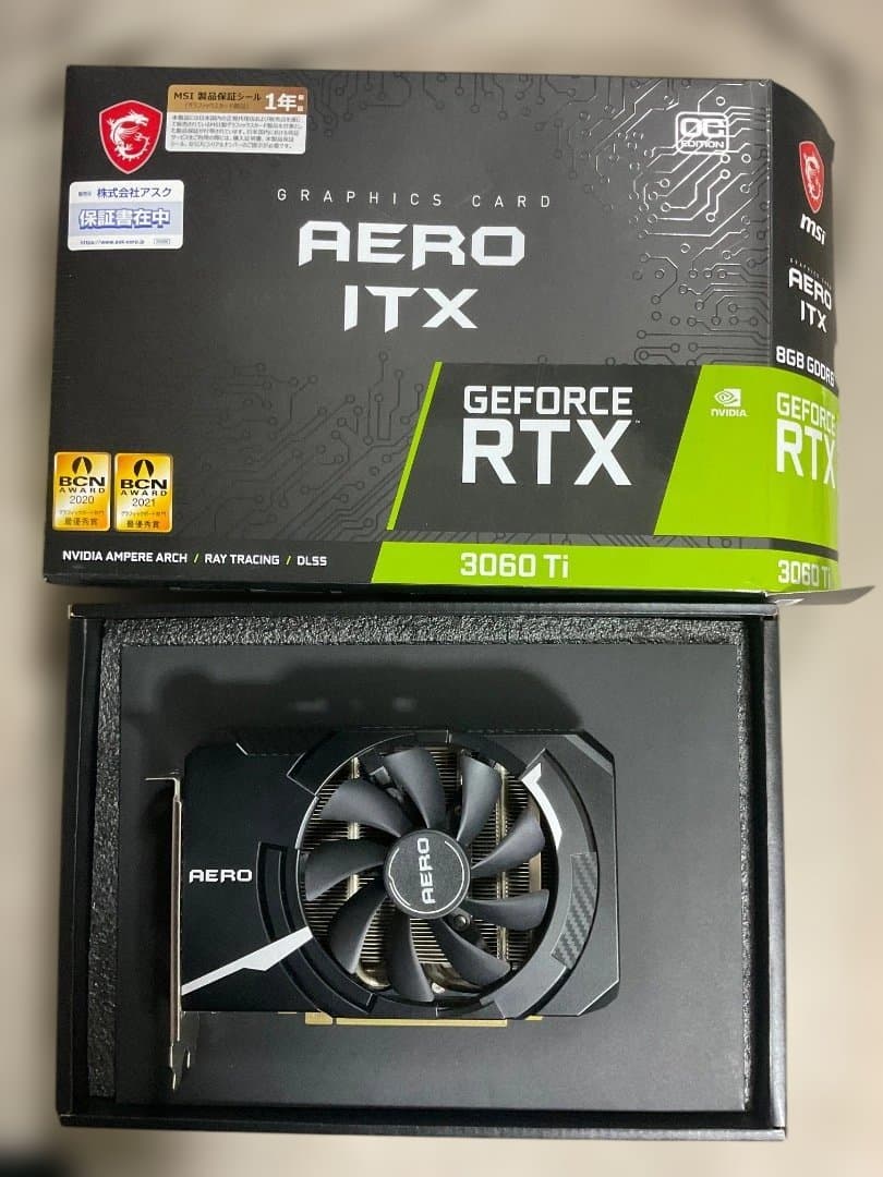 グラフィックボード・グラボ・ビデオカード MSI AERO ITX 3060ti