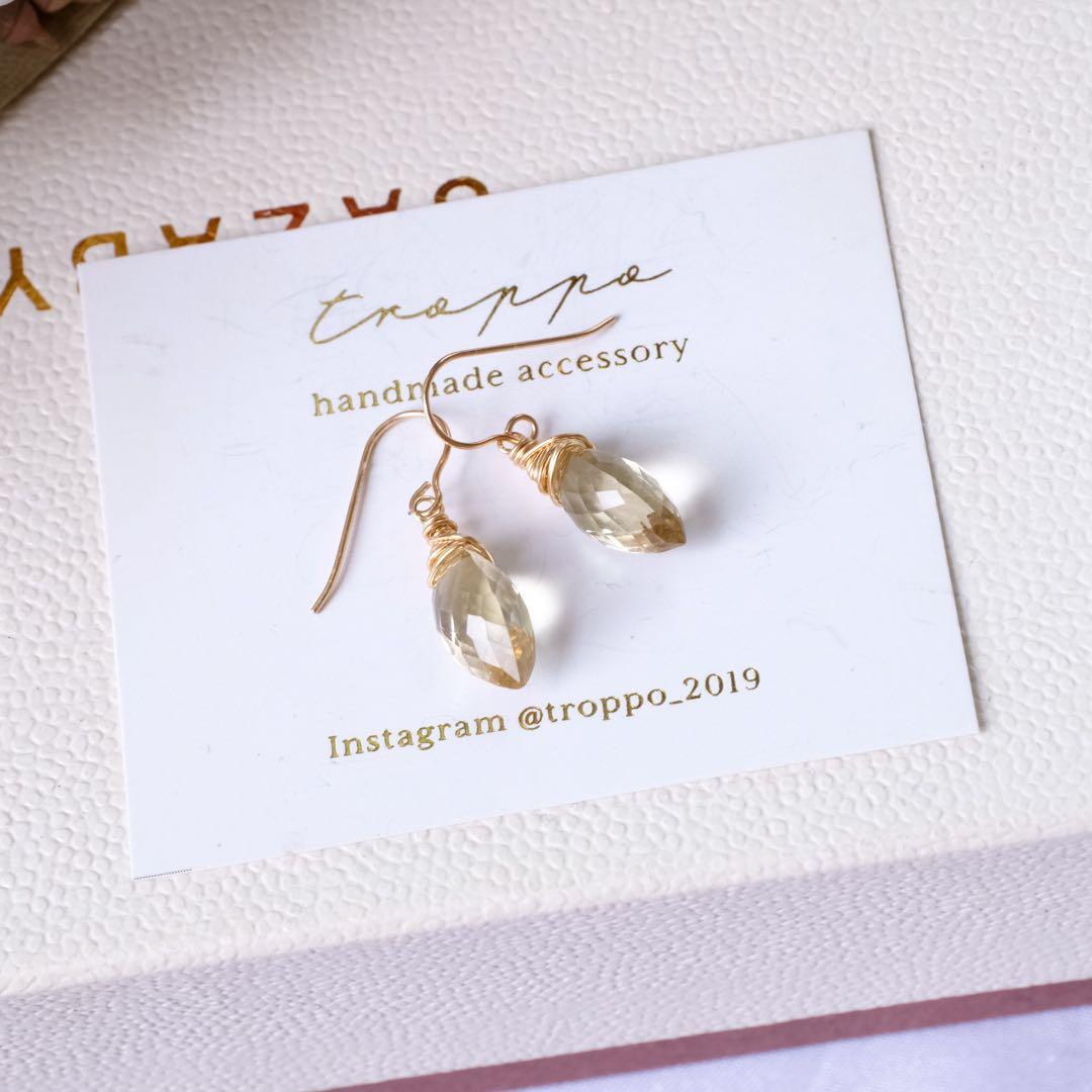 ハニーフラット♦︎レムリアンアクアティンブルーカルサイトロングペアシェイプ