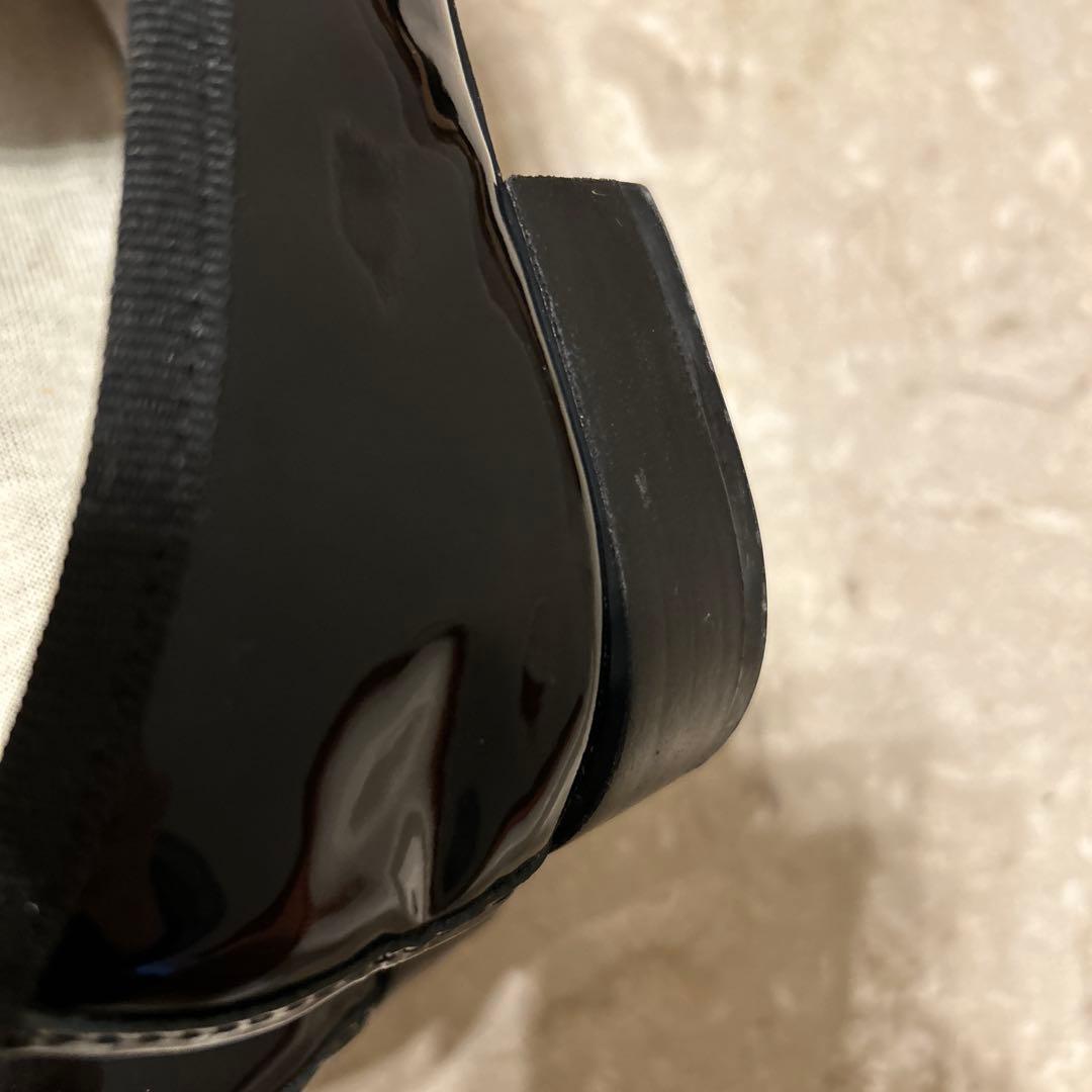 レペット マイケル ローファー エナメル 黒 36.5 23 フラット