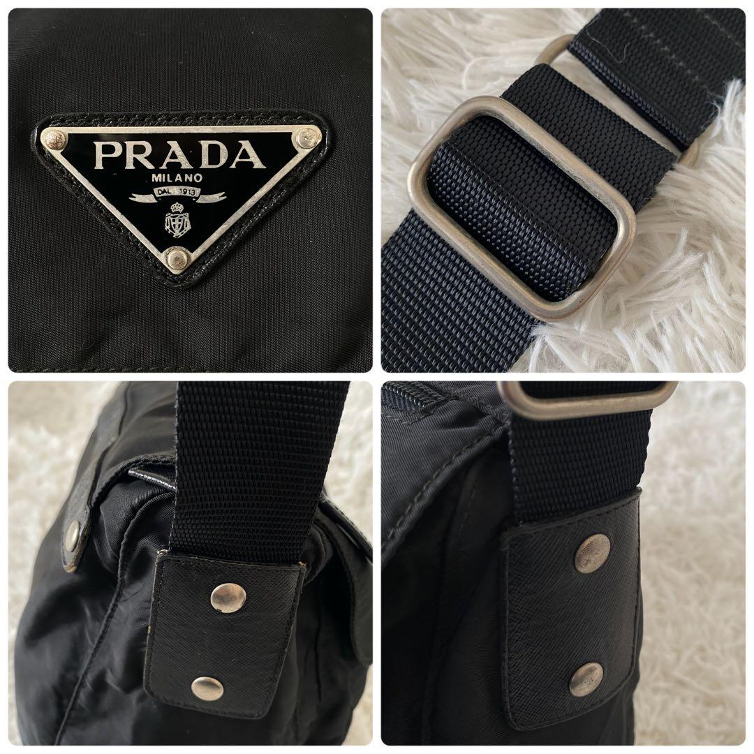 PRADA プラダ メッセンジャーバッグ 三角ロゴ ナイロン ブラック 白タグ