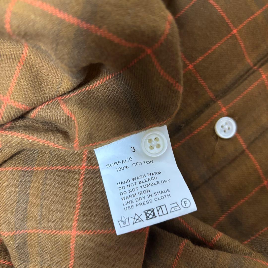 トップス SUNNY ELEMENT Museum shirt Brown Check