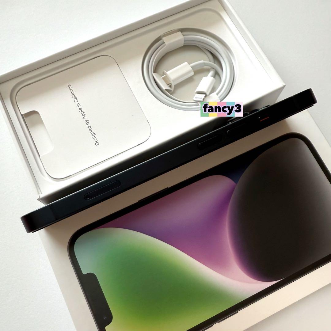 美品★１２８ＧＢ★ミッドナイト/iphone14★SIMフリー