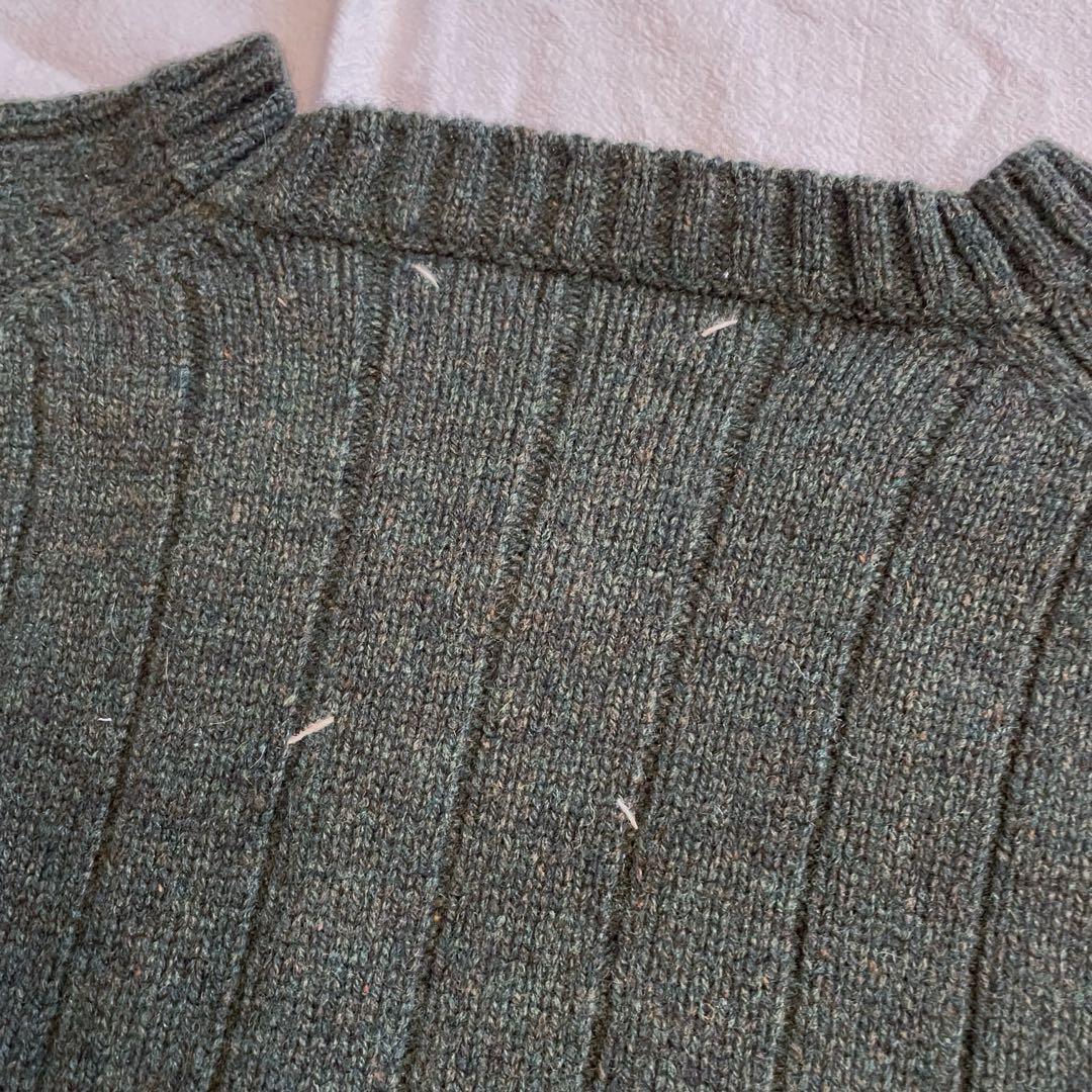 【2】WTAPS ニット セーター カーキ グリーン デッキ クルー