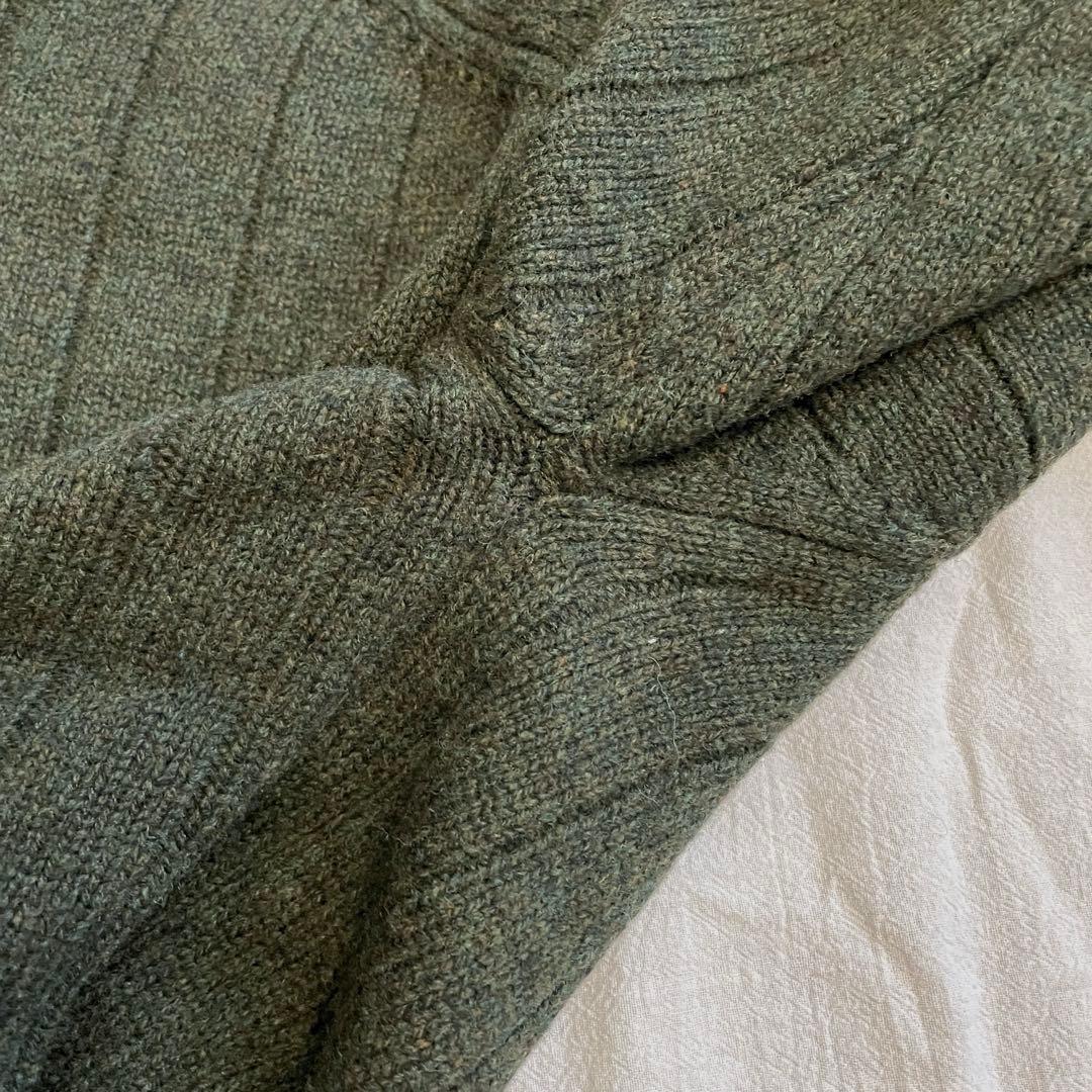 【2】WTAPS ニット セーター カーキ グリーン デッキ クルー