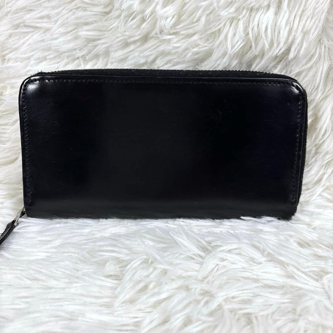 美品 ✨ Whitehouse Cox ラウンドファスナー　ブラック　長財布
