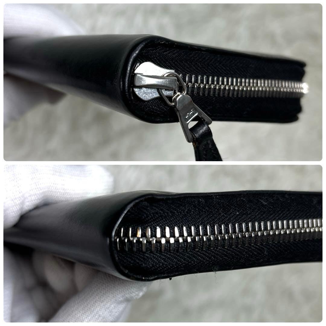 美品 ✨ Whitehouse Cox ラウンドファスナー　ブラック　長財布