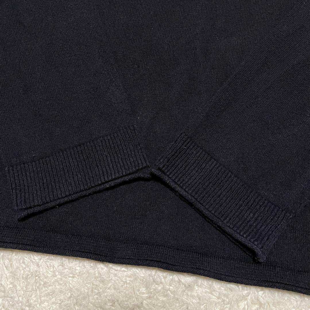 STONE クルーネック ニットセーター ブラック Mサイズ