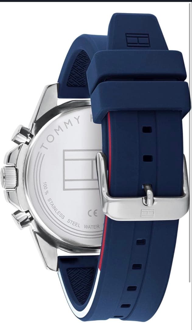 トミー・ヒルフィガー 腕時計 クロノグラフ ネイビー