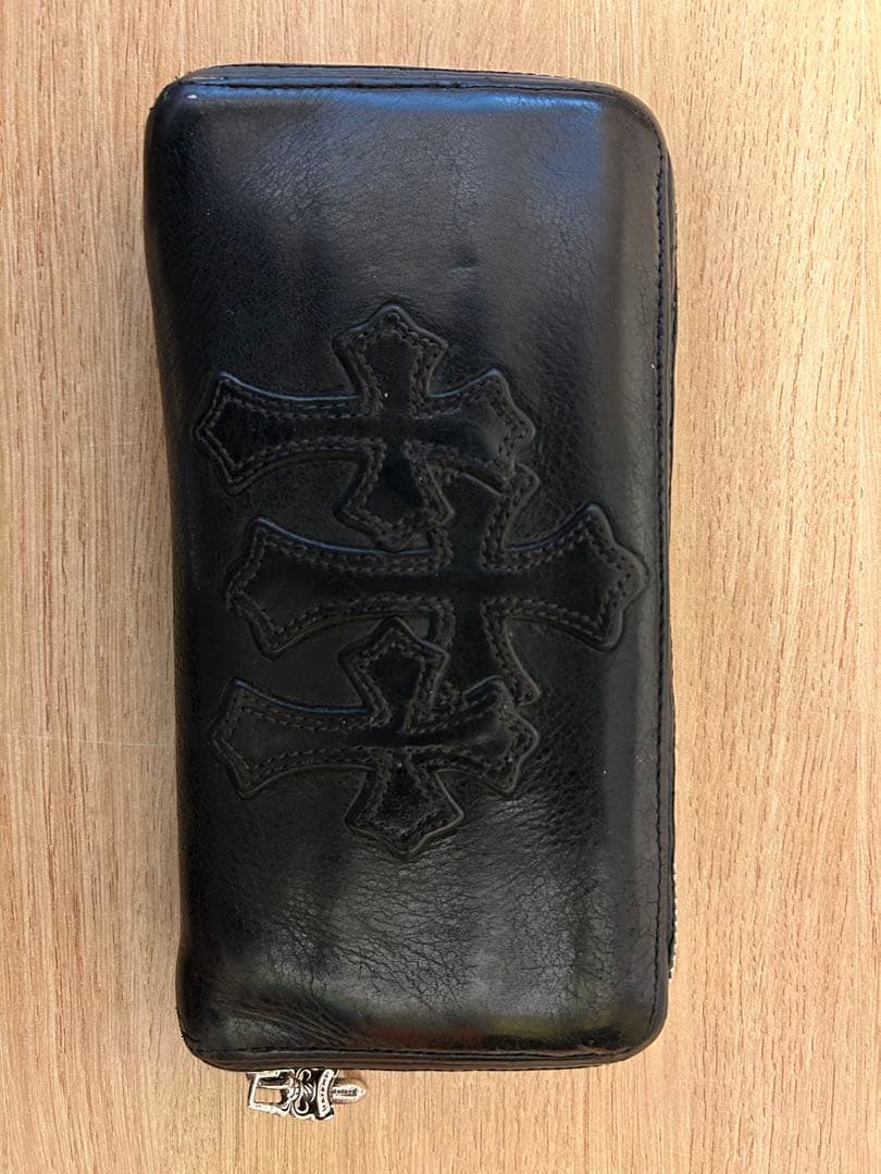 【インボイス付き】　CHROME HEARTS クロムハーツ ジップウォレット