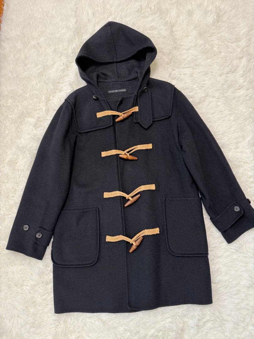 ラルフローレン　ダッフルコート　黒　毛100%