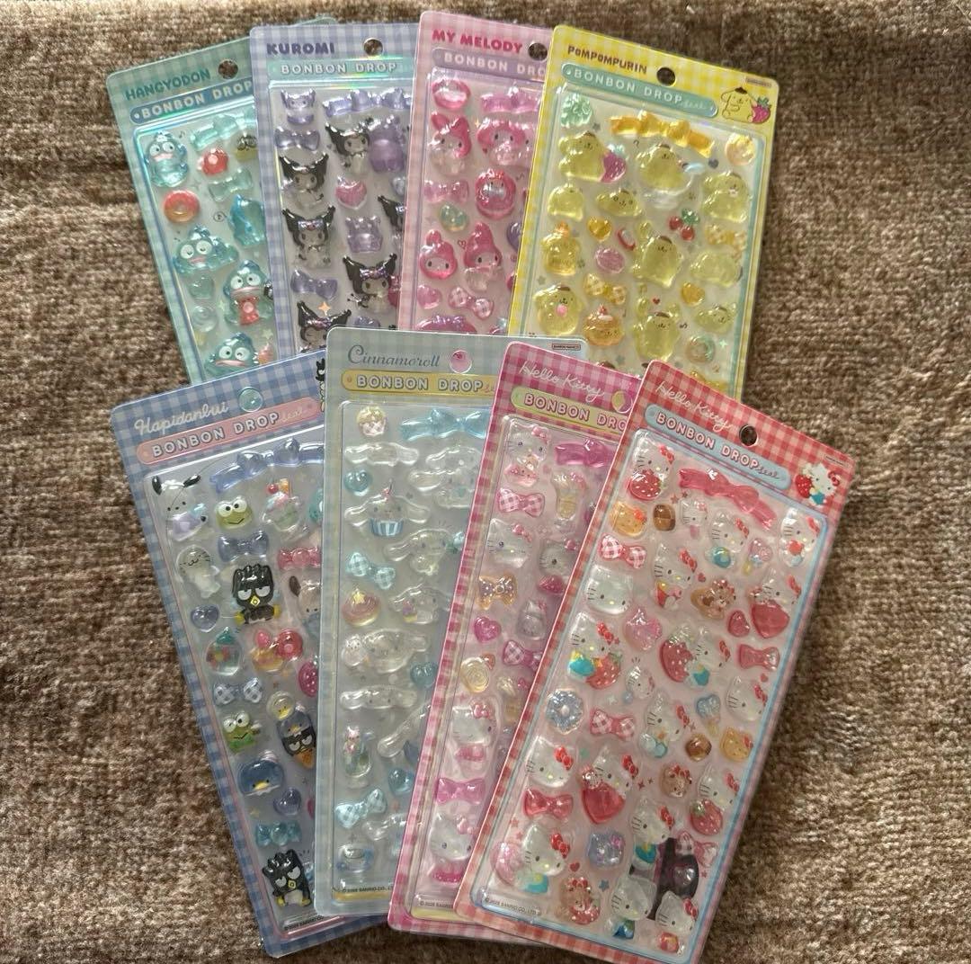 サンリオ第二弾　ボンボンドロップシール　正規品