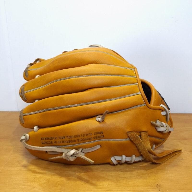 ミズノ 松井秀喜モデル 限定 ゴジラ型ウェブ 良品 外野用 軟式グローブ