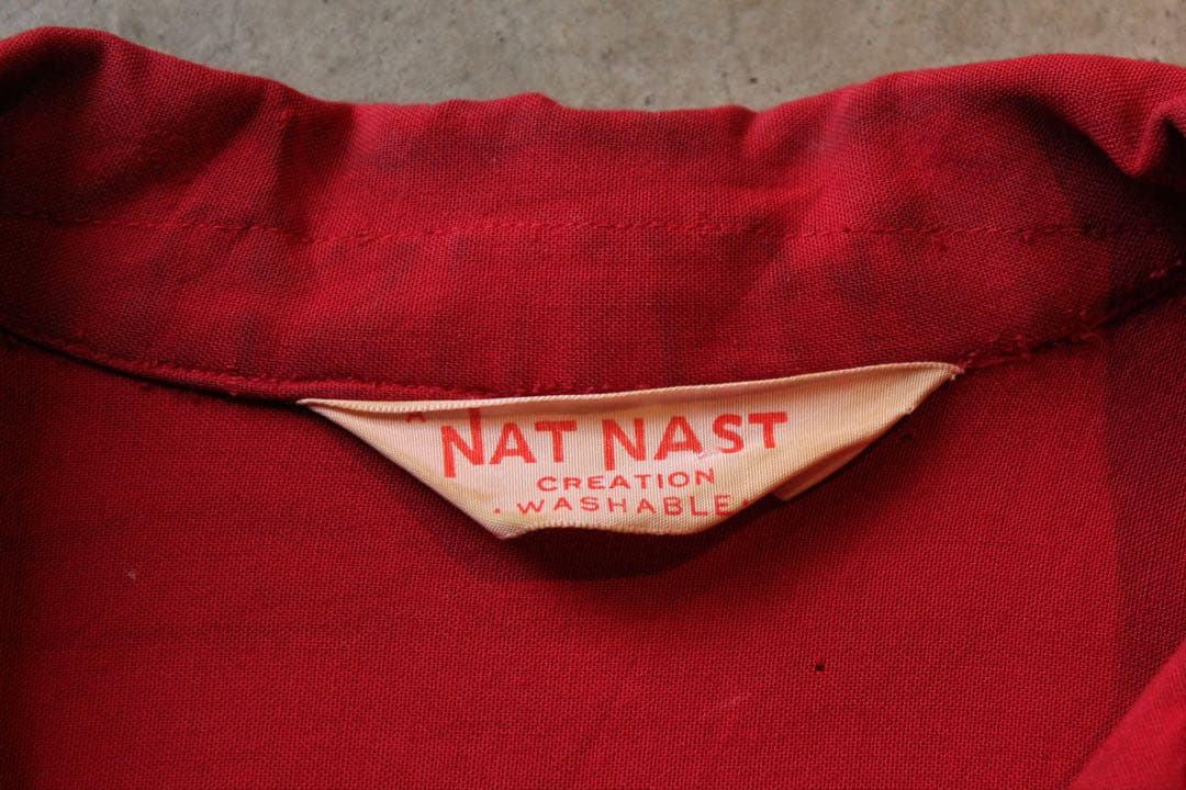 トップス 40~50s Natnast rayon bowling shirt