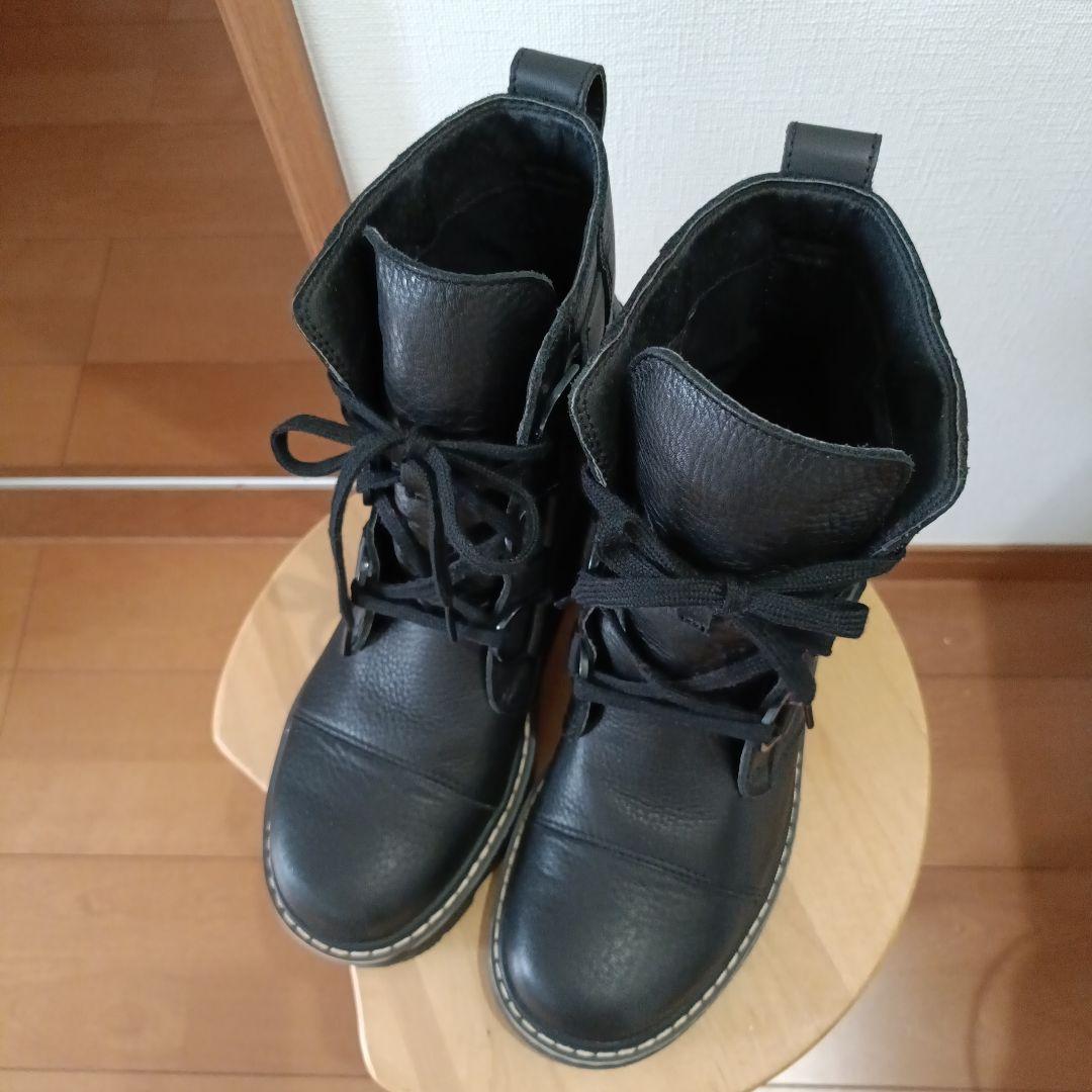 SOREL ブラック レースアップブーツ