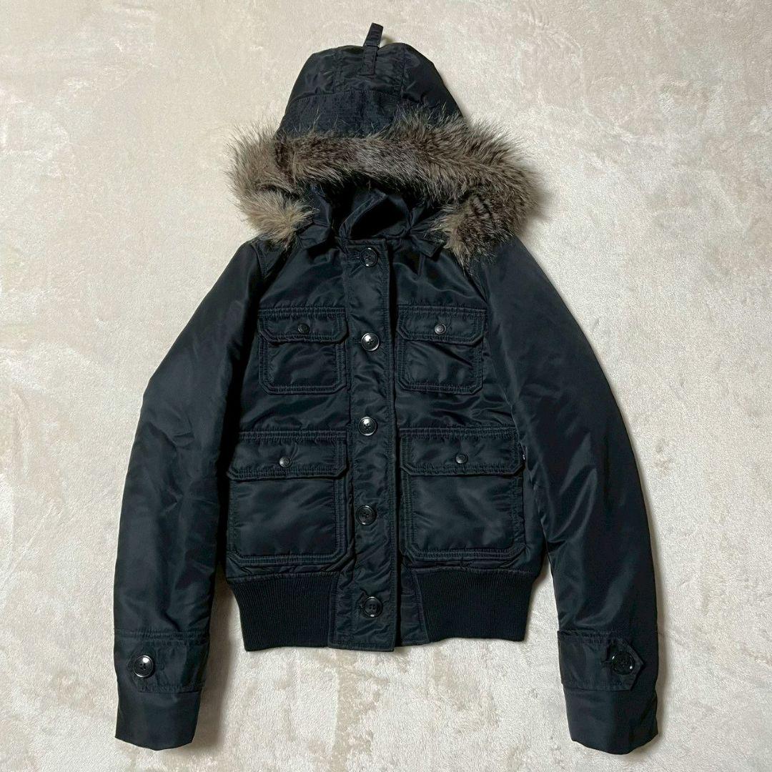 ポロジーンズカンパニー　ファージャケット　ミリタリー　中綿　ブラック　y2k
