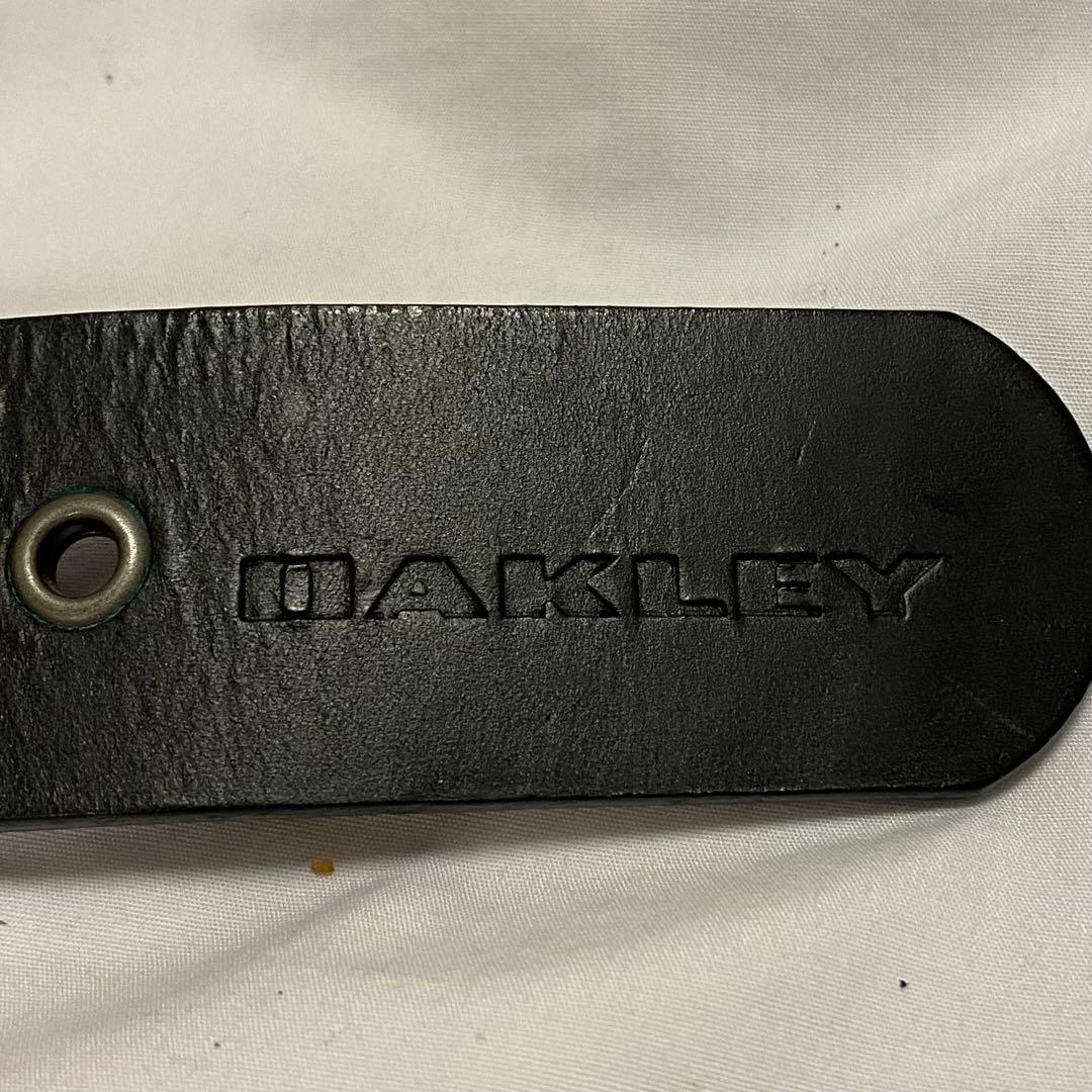 OAKLEY スカルバックル レザーベルト ブラック