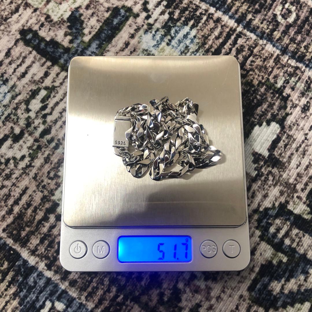 喜平 ネックレス 幅7mm 長さ50cm S925刻印 鑑定書付 シルバー925