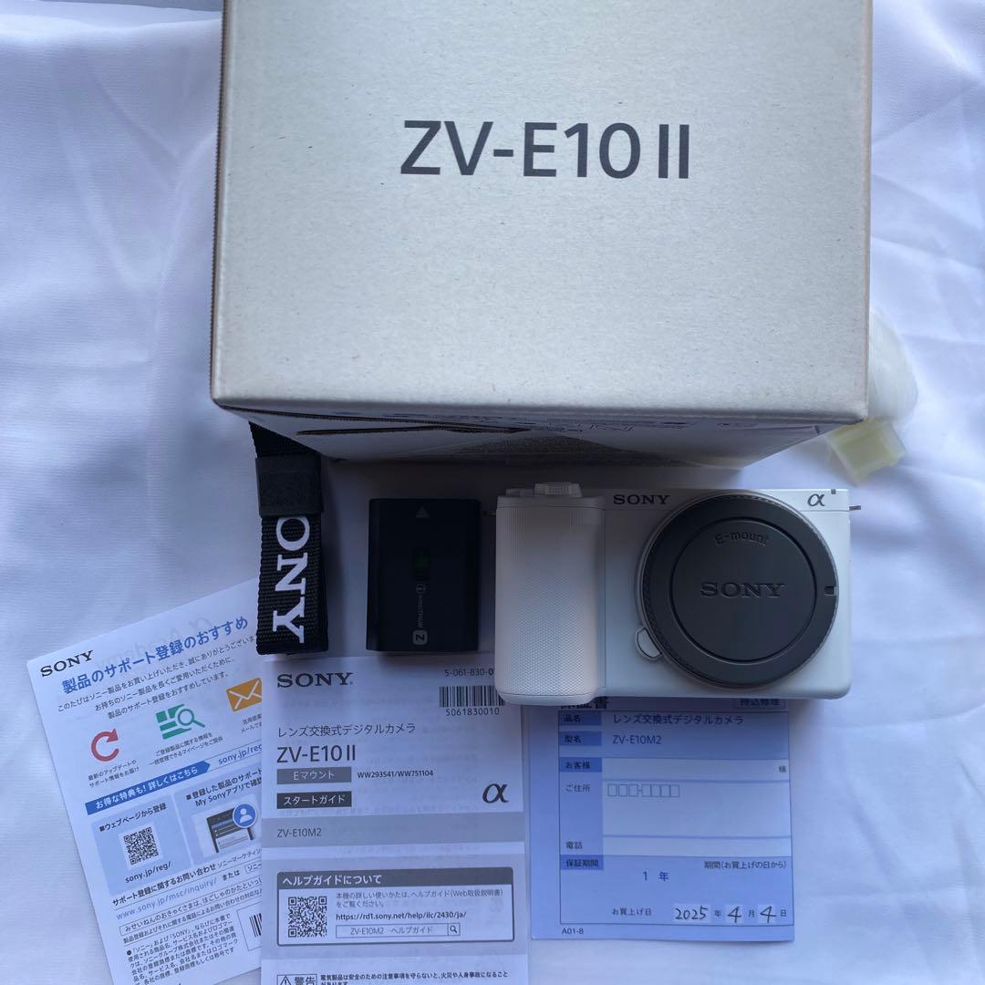 ほぼ未使用品/保証期間内/SONY/ZV-E10M2/White