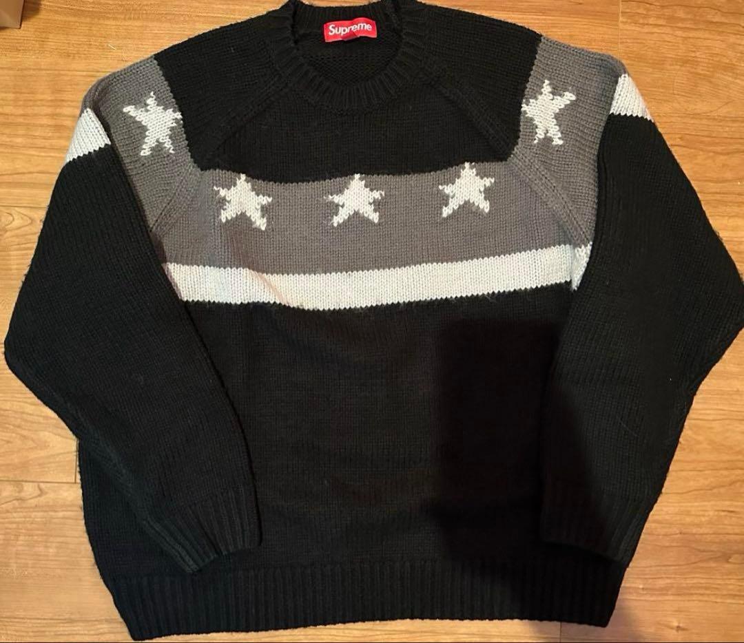 supreme stars sweater ニット