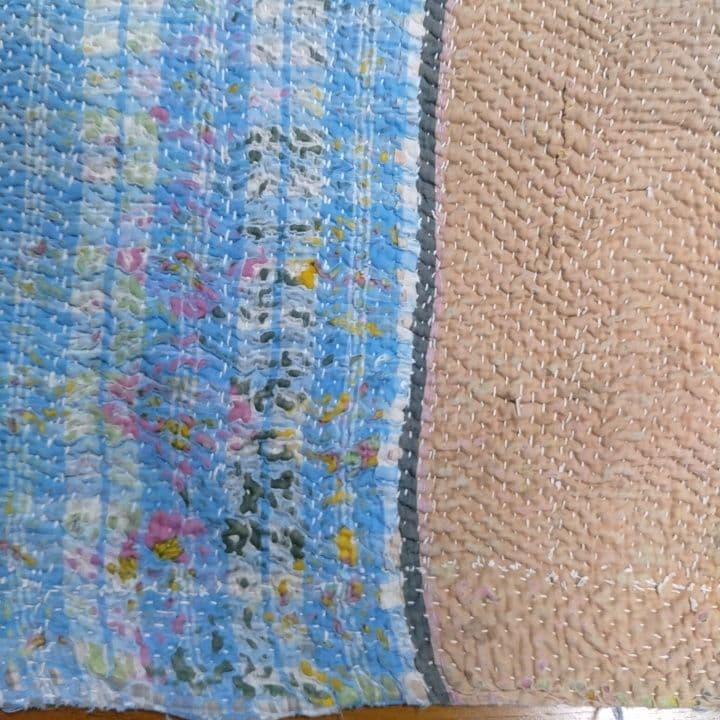 インド製ラリーキルト / カンタキルト / 厚手 マルチカバー146×186