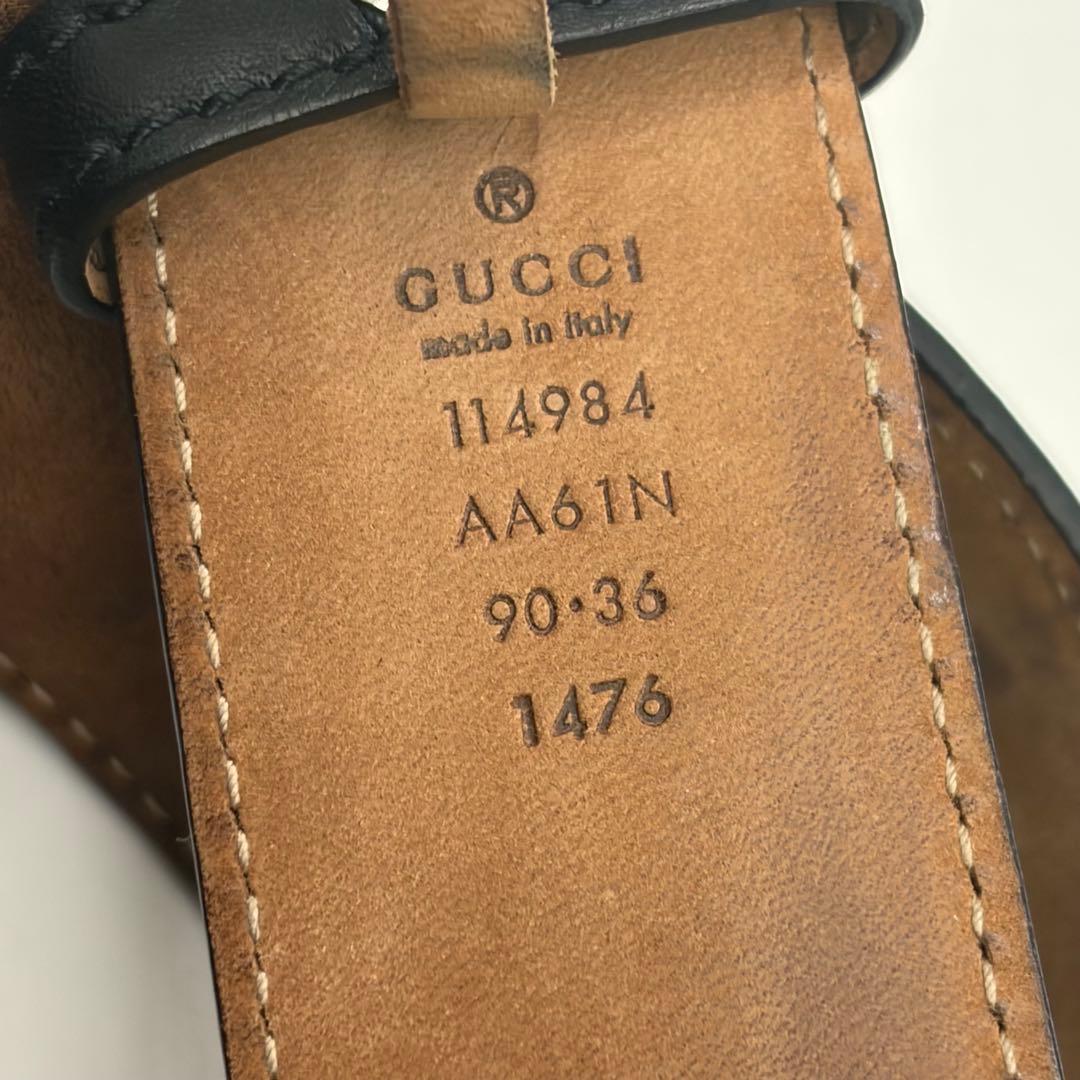 GUCCI☆インターロッキングGシマレザーベルト