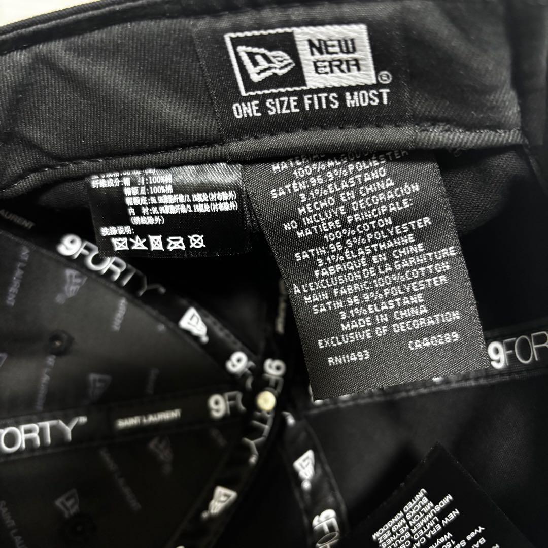 【正規品 新品未使用品タグ付き】YSL サンローラン×ニューエラ コラボキャップ