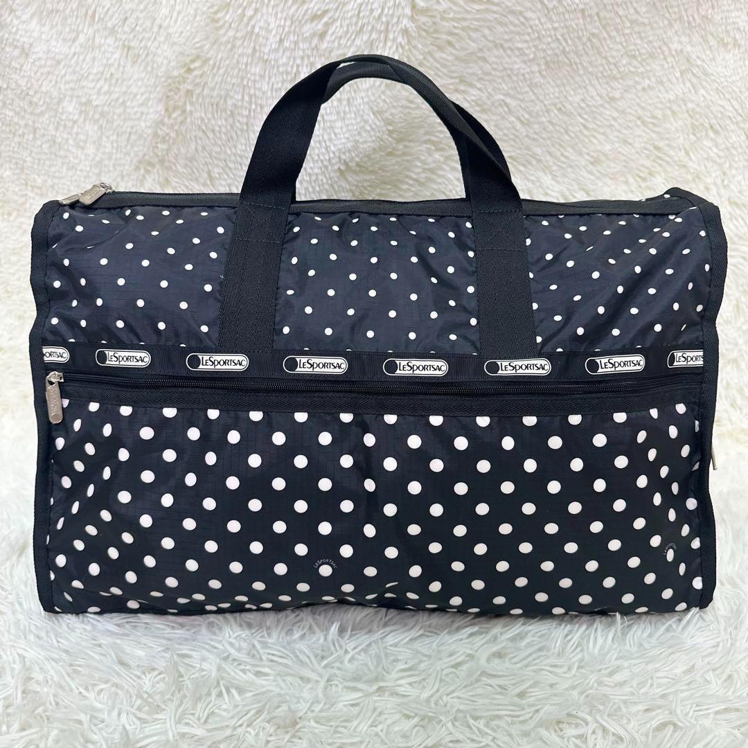 極美品 レスポートサック ボストンバッグ 2way 大容量 黒