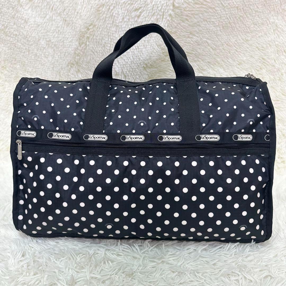 極美品 レスポートサック ボストンバッグ 2way 大容量 黒