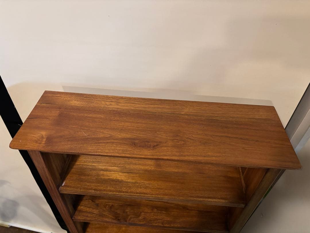 テ*ー様 スリムな本棚 シェルフ　CDラック　文庫本棚　チーク無垢材